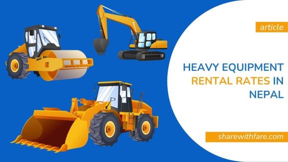 heavy equipment rental rates in Nepal